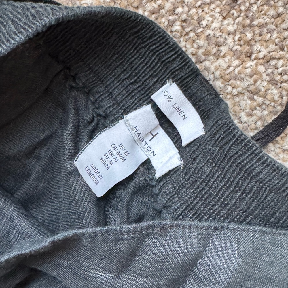 Halston Heritage Black Wide-Leg Chinos - Picture 5 of 5